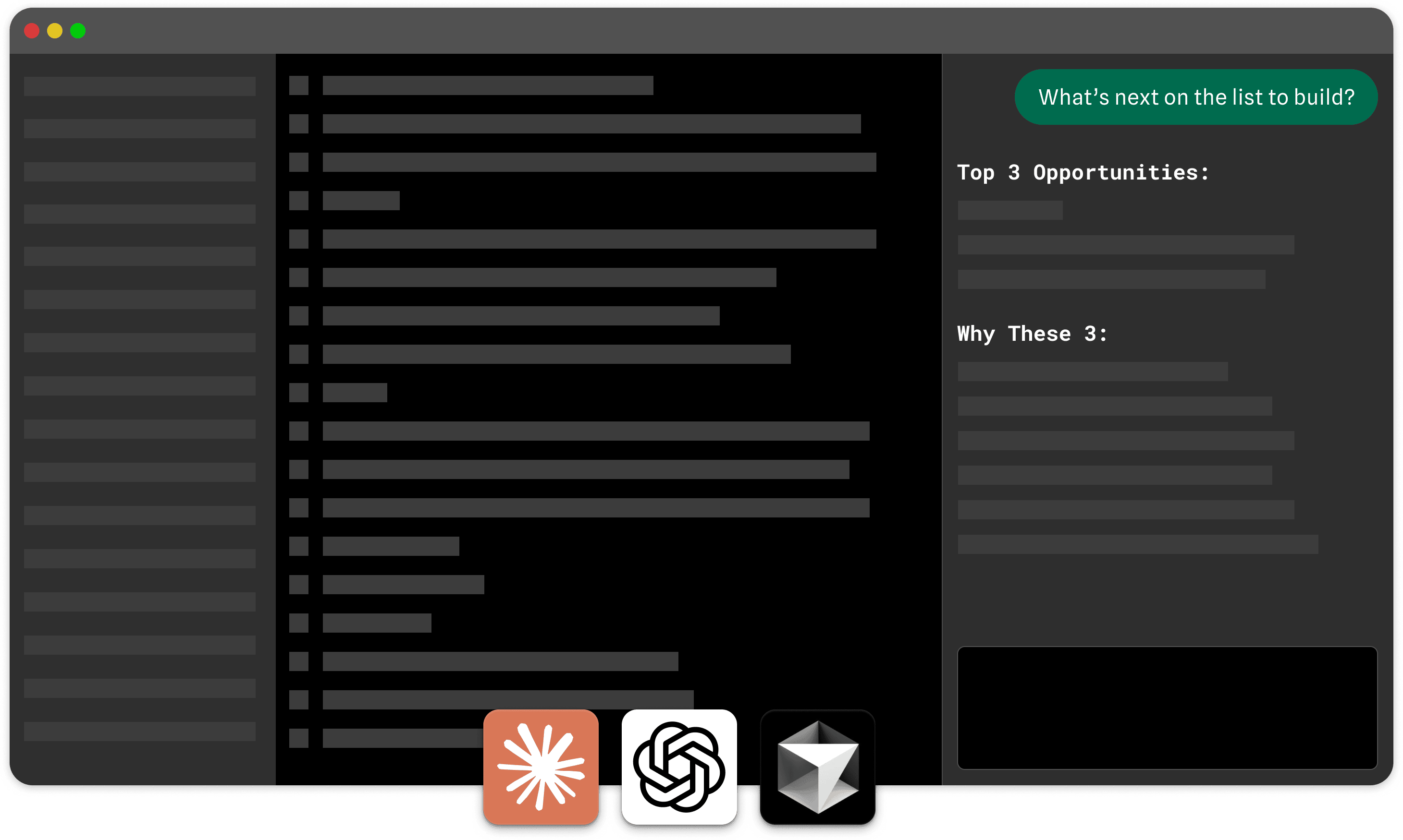 IDE interface showing Brief MCP integration